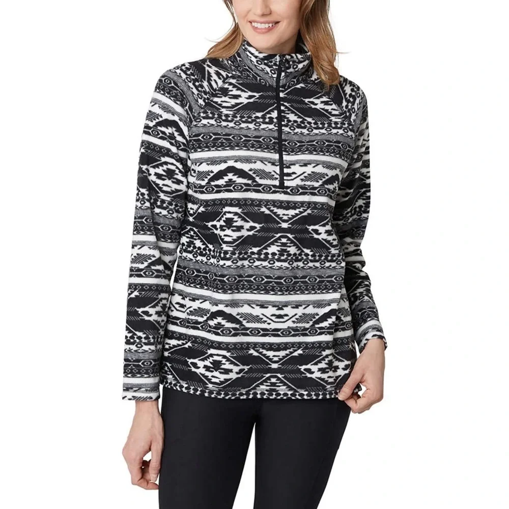🆕 Eddie Bauer Women's Ultra Soft Fleece 1/4 Zip Long Sleeve Pullover (Size S)